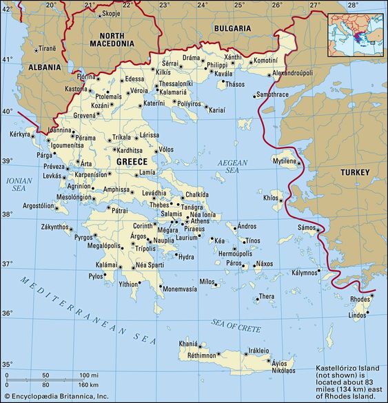 Yunanistan Haritası